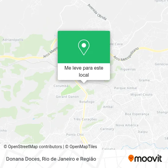 Donana Doces mapa