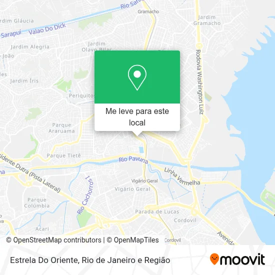 Estrela Do Oriente mapa