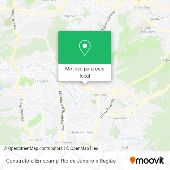 Construtora Emccamp mapa