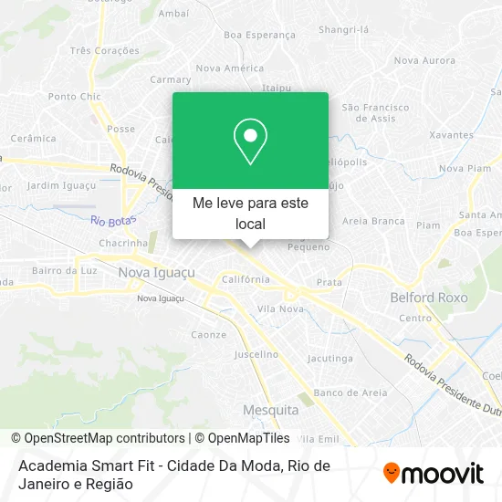 Academia Smart Fit - Cidade Da Moda mapa