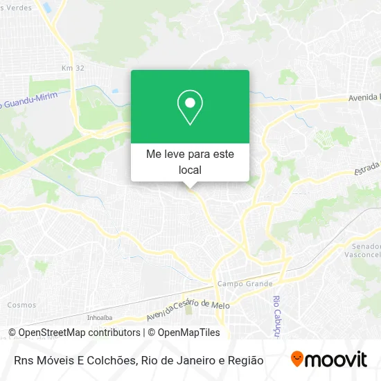 Rns Móveis E Colchões mapa