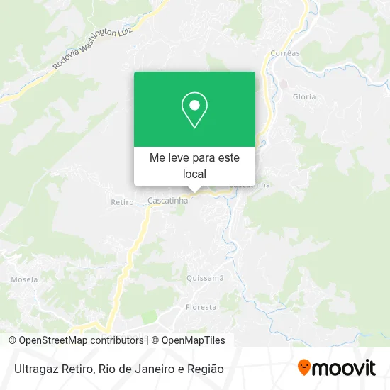 Ultragaz Retiro mapa