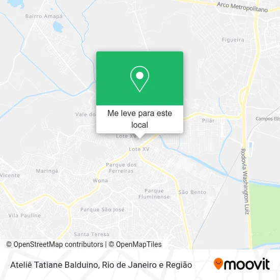Ateliê Tatiane Balduino mapa