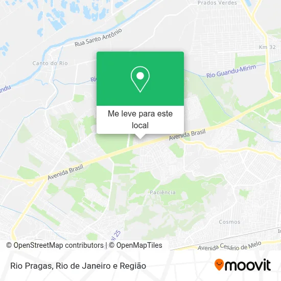 Rio Pragas mapa