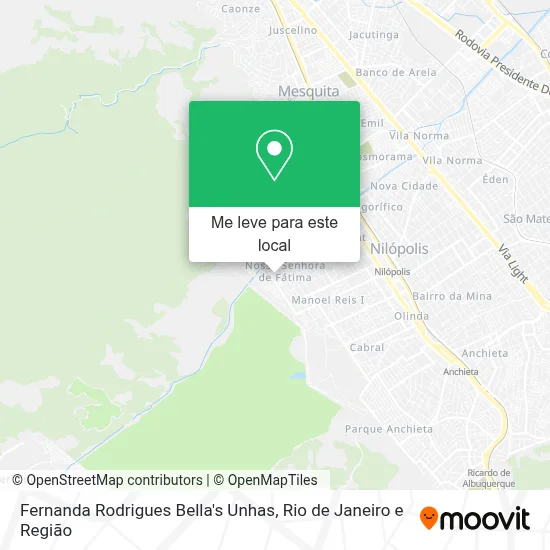 Fernanda Rodrigues Bella's Unhas mapa