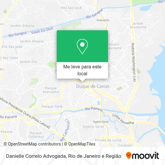 Danielle Correlo Advogada mapa