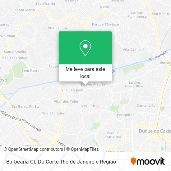 Barbearia Gb Do Corte mapa