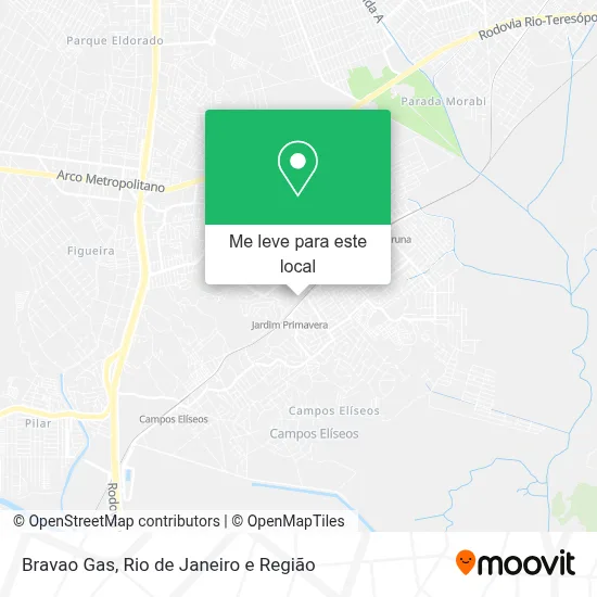 Bravao Gas mapa