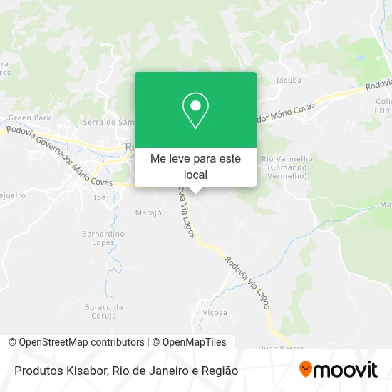 Produtos Kisabor mapa