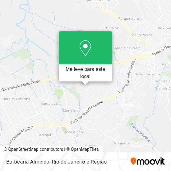 Barbearia Almeida mapa
