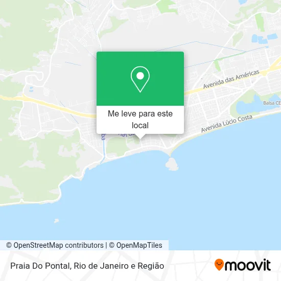 Praia Do Pontal mapa