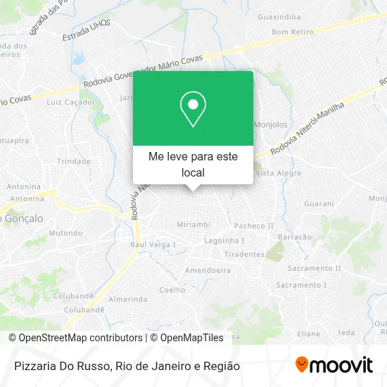 Pizzaria Do Russo mapa