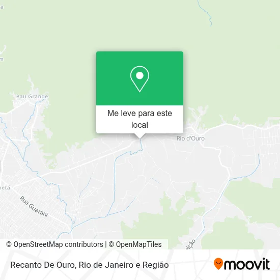 Recanto De Ouro mapa