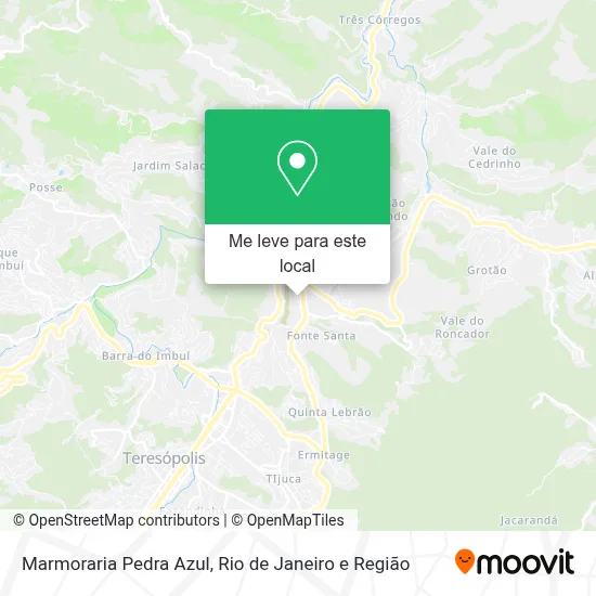 Marmoraria Pedra Azul mapa