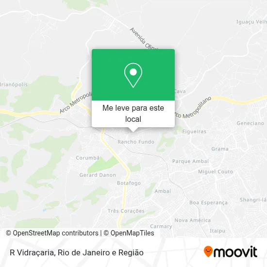 R Vidraçaria mapa