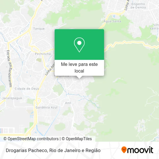 Drogarias Pacheco mapa