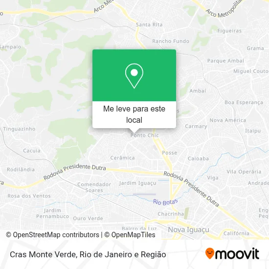 Cras Monte Verde mapa