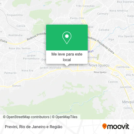 Previni mapa