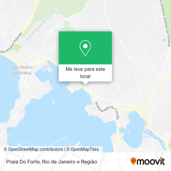 Praia Do Forte mapa