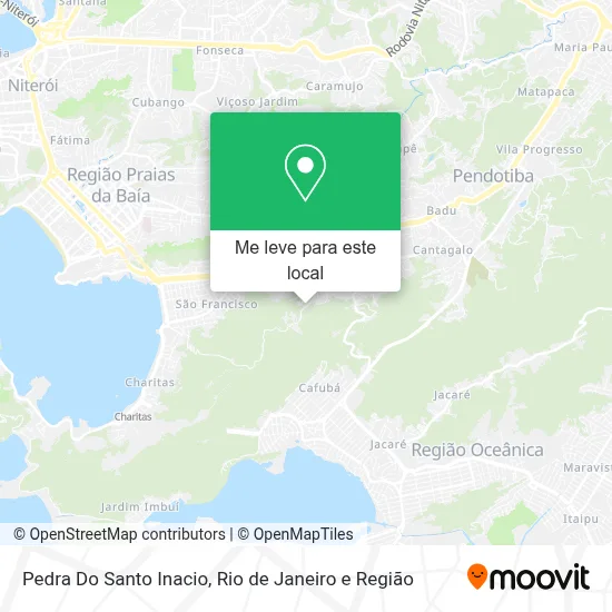 Pedra Do Santo Inacio mapa