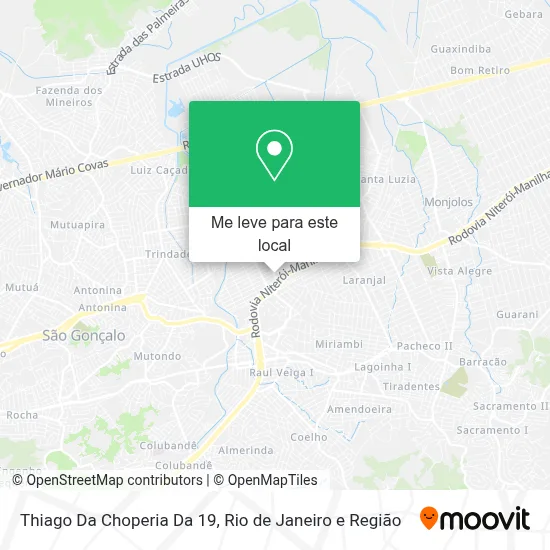 Thiago Da Choperia Da 19 mapa