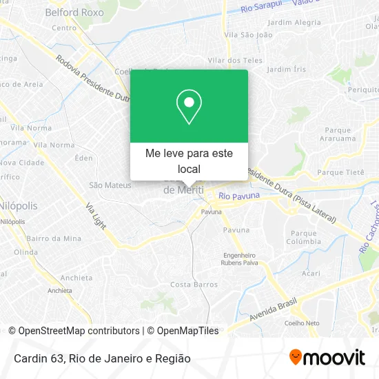 Cardin 63 mapa