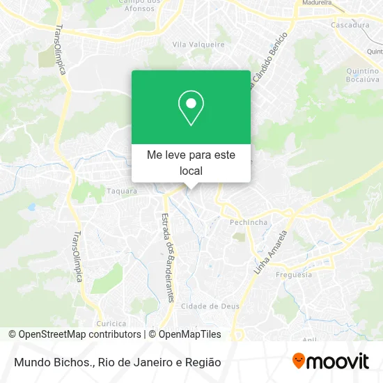 Mundo Bichos. mapa