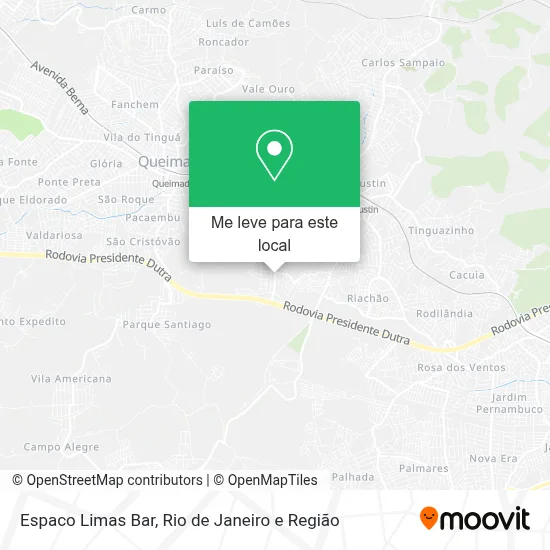 Espaco Limas Bar mapa