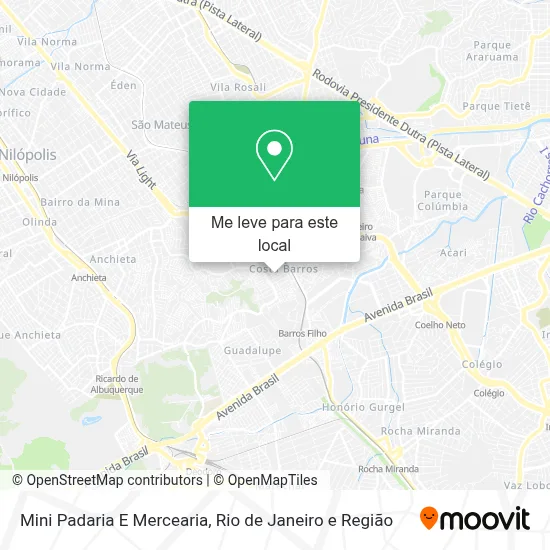 Mini Padaria E Mercearia mapa