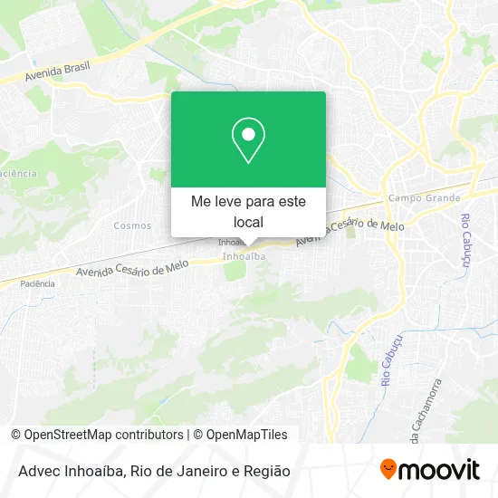 Advec Inhoaíba mapa