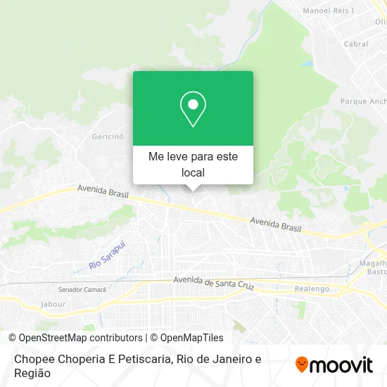 Chopee Choperia E Petiscaria mapa