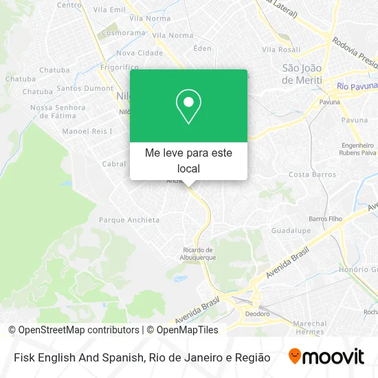 Fisk English And Spanish mapa