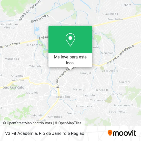 V3 Fit Academia mapa