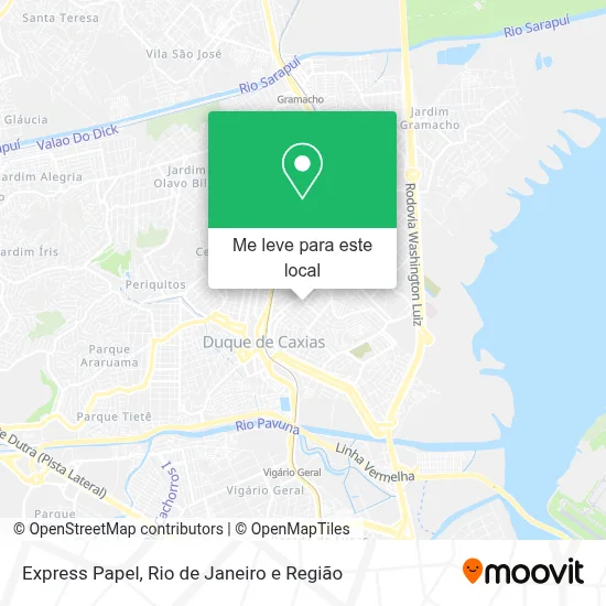 Express Papel mapa