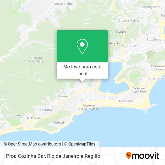 Proa Cozinha Bar mapa