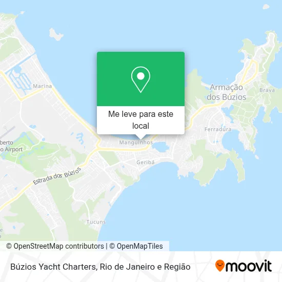 Búzios Yacht Charters mapa