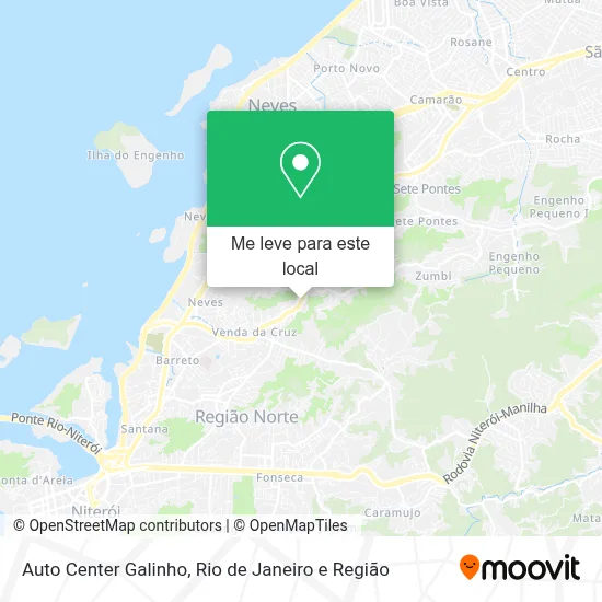 Auto Center Galinho mapa