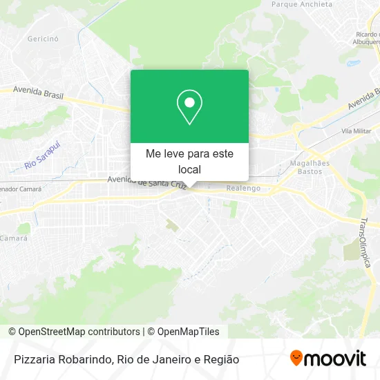 Pizzaria Robarindo mapa