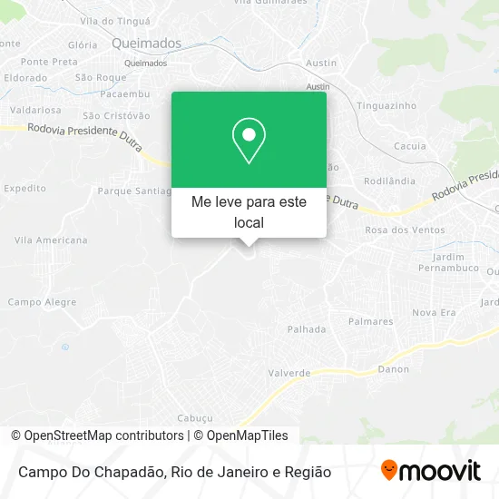 Campo Do Chapadão mapa