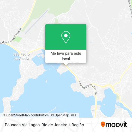 Pousada Via Lagos mapa