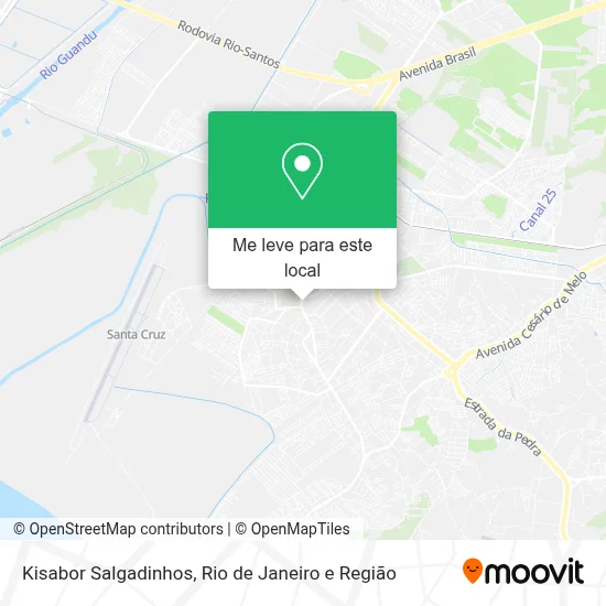Kisabor Salgadinhos mapa