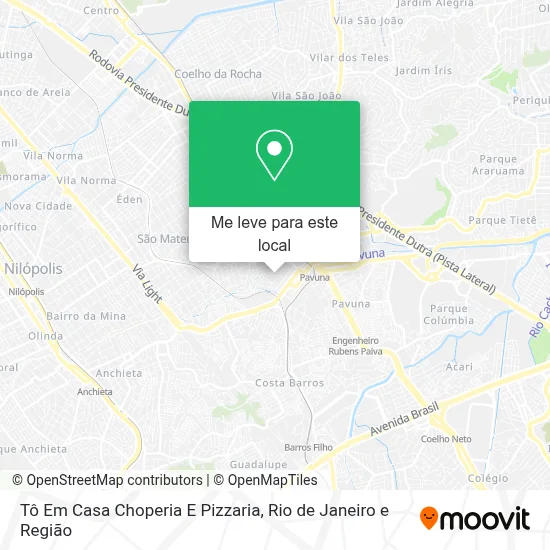 Tô Em Casa Choperia E Pizzaria mapa