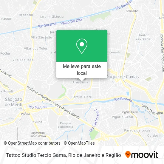 Tattoo Studio Tercio Gama mapa
