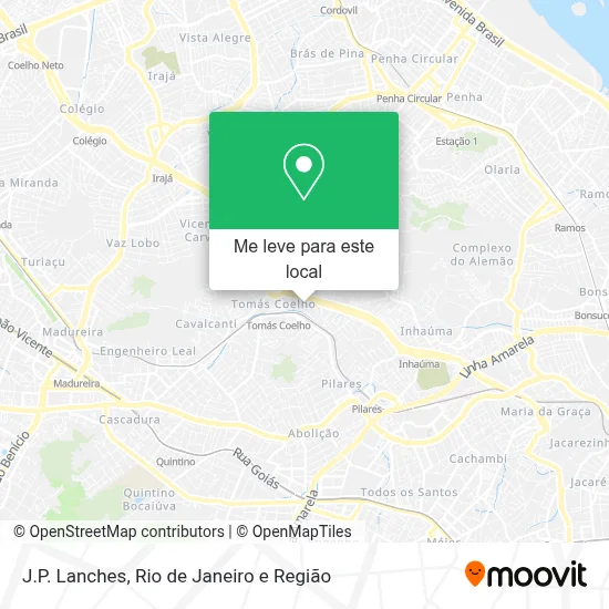 J.P. Lanches mapa
