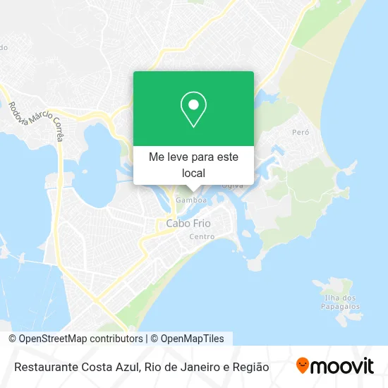 Restaurante Costa Azul mapa