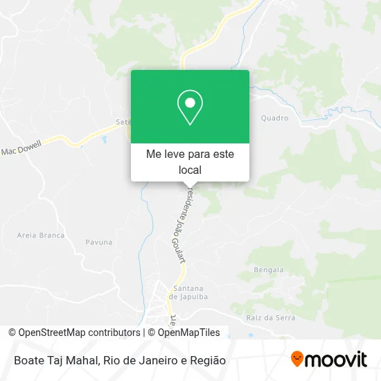 Boate Taj Mahal mapa