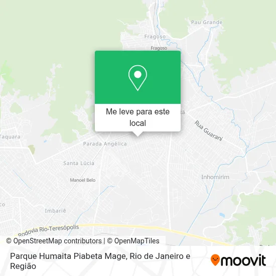 Parque Humaita Piabeta Mage mapa