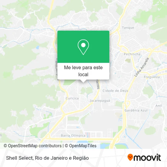 Shell Select mapa