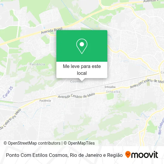 Ponto Com Estilos Cosmos mapa