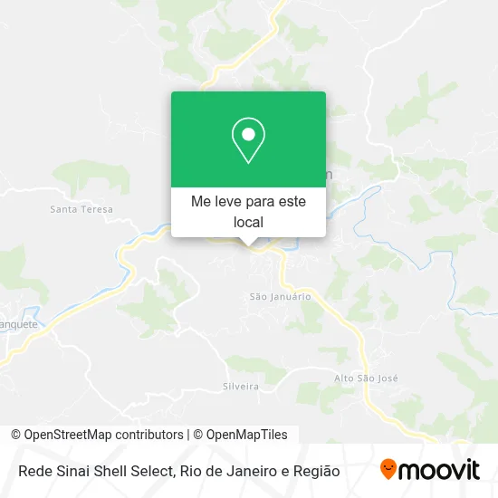 Rede Sinai Shell Select mapa
